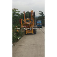 Intelligent highway guardrail drilling pile driver